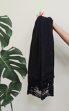 طرحة بوالياباني مع دانتيل~ Japanese Voile Lace Scarf 22 